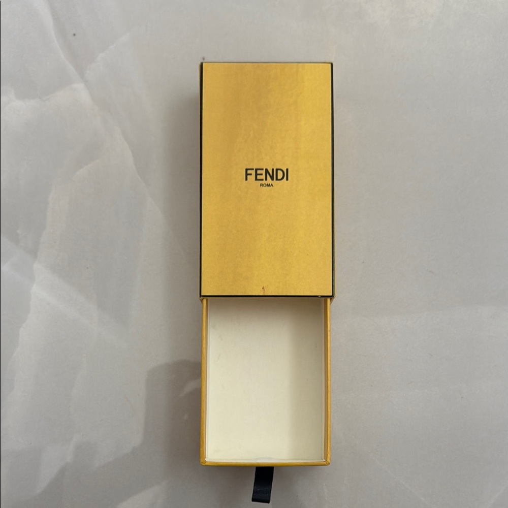 Fendi Yellow scarf box